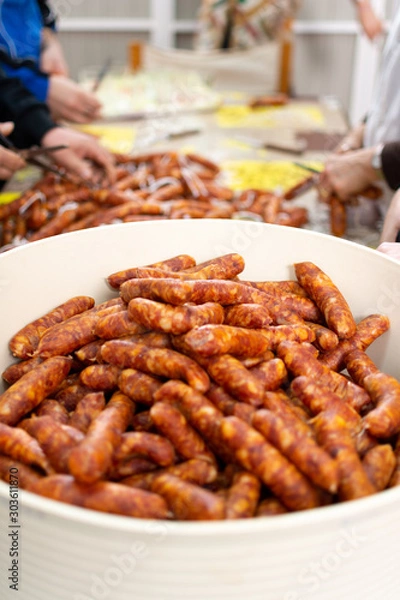 Obraz Preparando chorizos