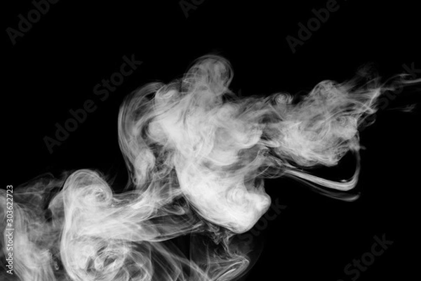 Obraz Smoke colorful &black for background