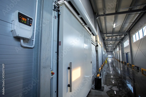 Obraz big refrigerators, large industrial freezers