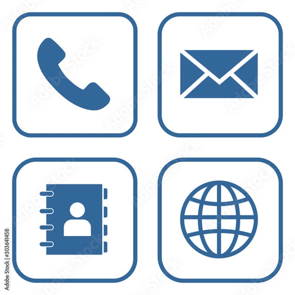 Obraz website icon set vector design symbol