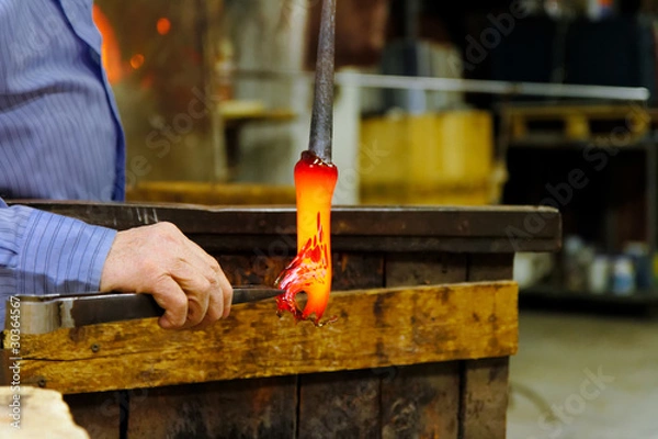 Obraz souffleur verre murano