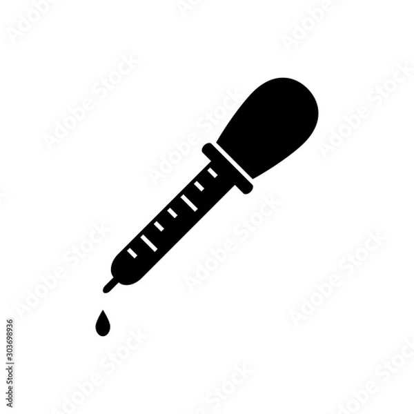 Fototapeta Pipette Icon Vector