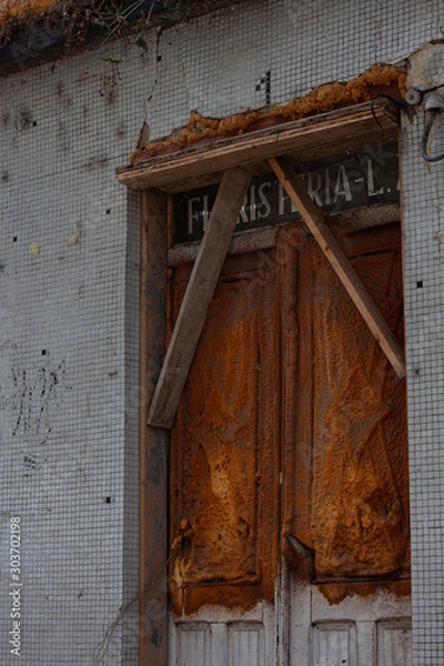 Fototapeta Fotografía de edificio e ruinas