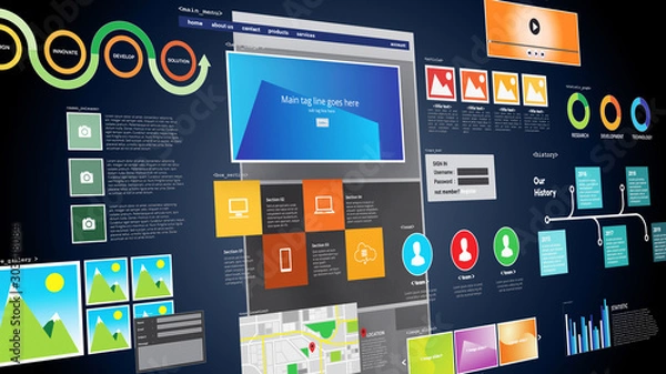 Obraz Website design and development project