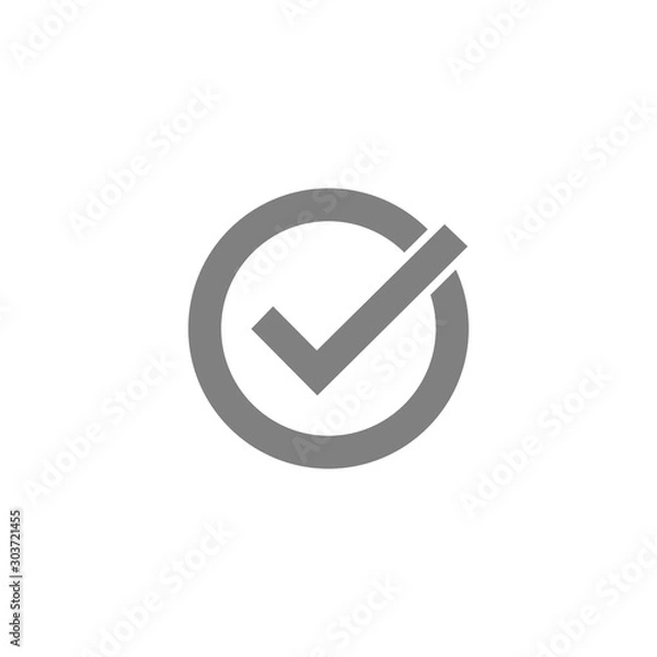 Fototapeta check mark icon vector design symbol