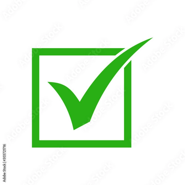 Obraz check mark icon vector design symbol