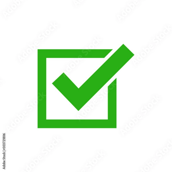 Fototapeta check mark icon vector design symbol