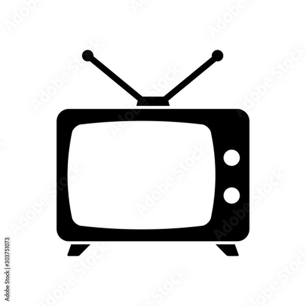 Fototapeta television icon vector design template