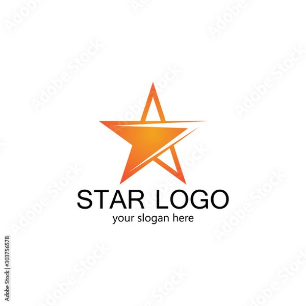 Fototapeta star logo template vector icon illustration design-vector