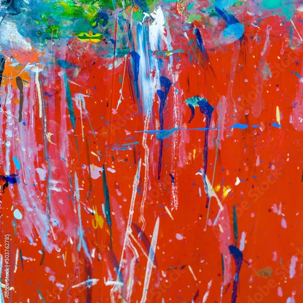 Obraz Abstract paint dabs