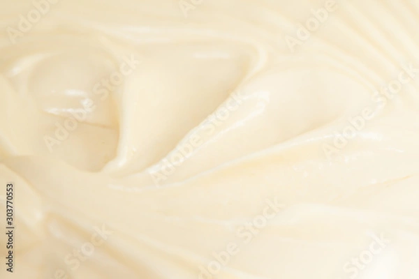 Fototapeta Close up texture of creamy cake batter