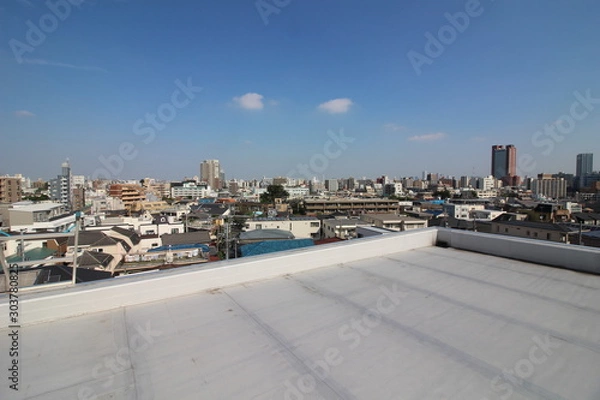 Obraz マンションの屋上防水と眺望