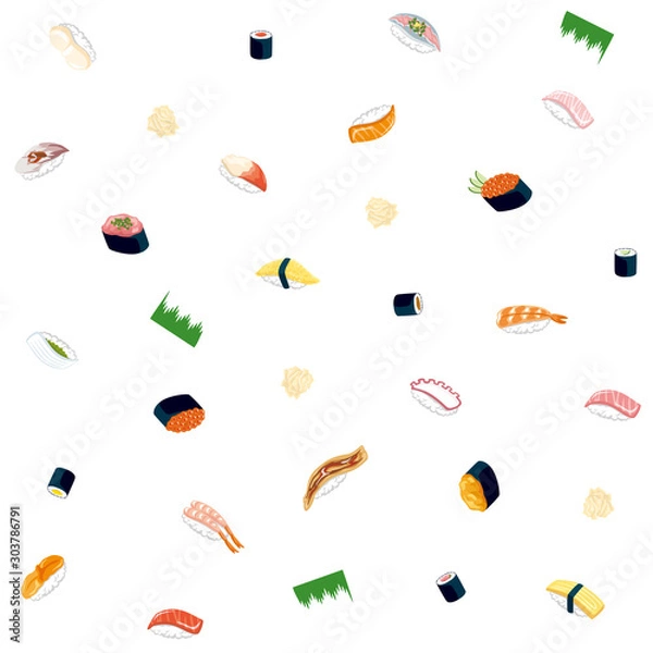 Fototapeta お寿司パターンB（ランダム）