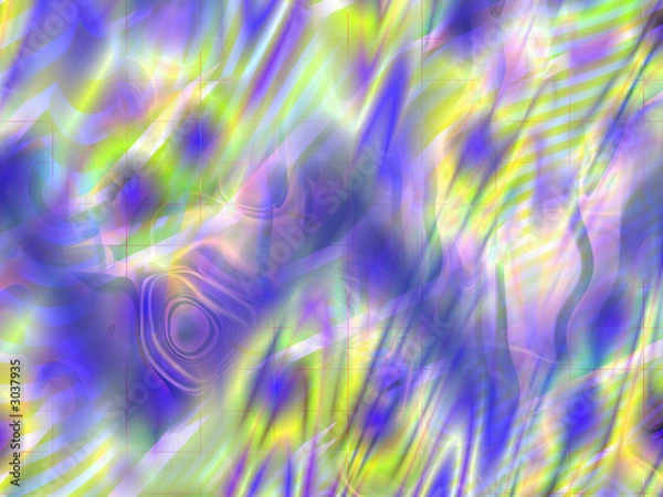 Fototapeta abstract multicolored wavy background with grid