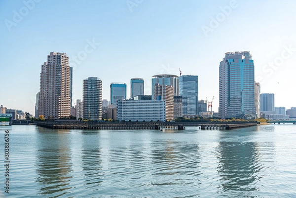 Fototapeta 豊洲の高層マンション郡