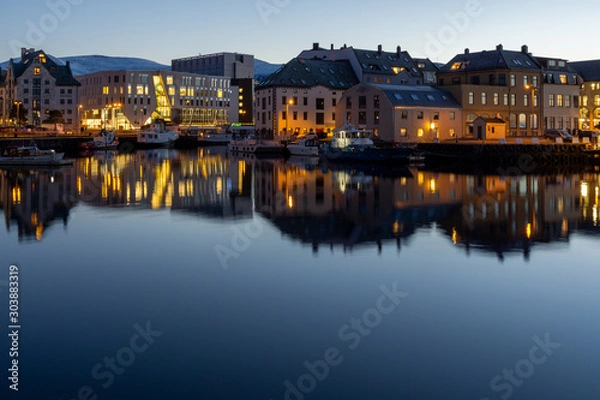 Fototapeta Norwegen im November Alesund