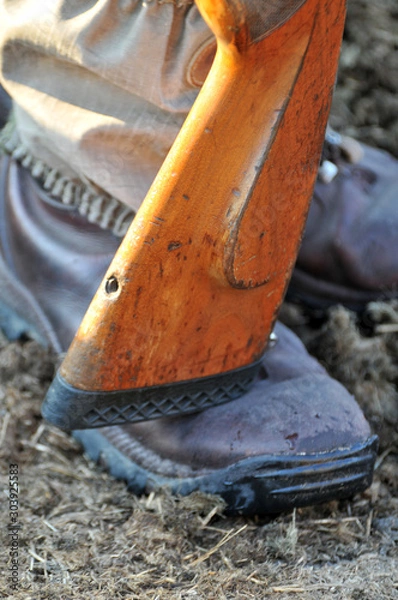 Obraz Game ranger boot and gun