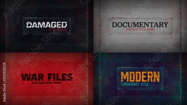 Obraz Glitch Acetate Film Title Reveal