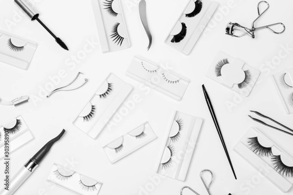 Fototapeta false eye lashes 