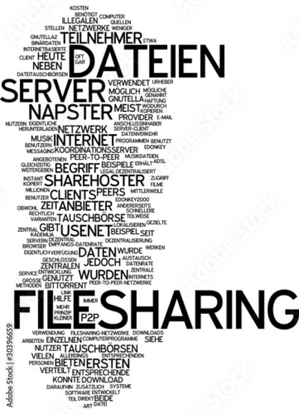 Fototapeta Filesharing