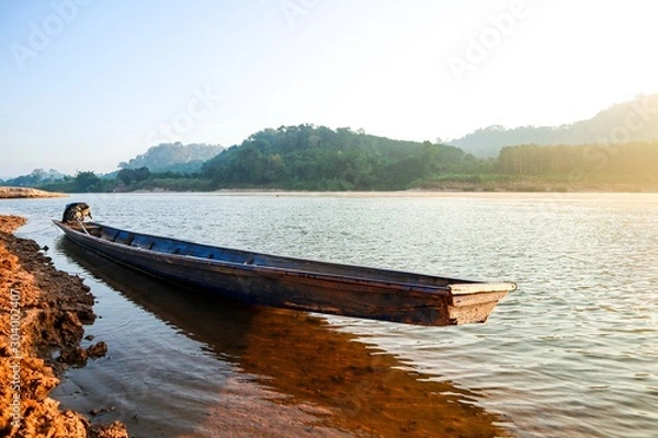 Obraz boat on the lake