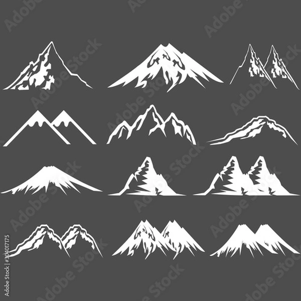 Fototapeta góra ikona logo wektor symbol projektu