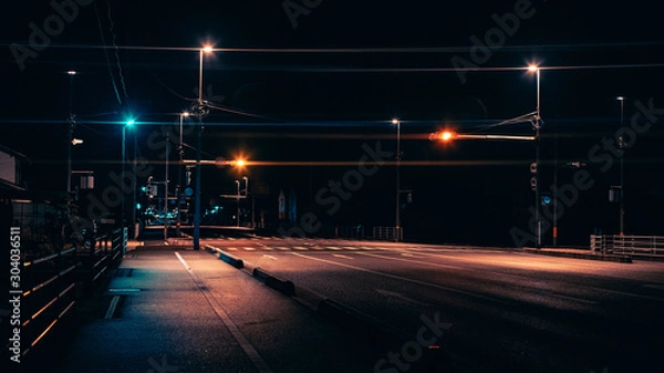 Fototapeta 夜道