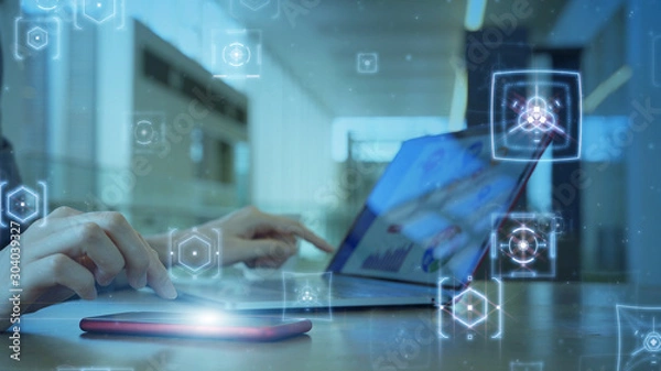 Fototapeta ネットワークイメージ