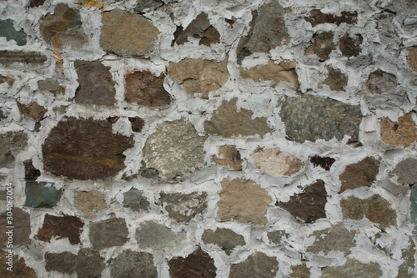 Fototapeta Granite stones grey color style retro closeup with chaotic diagonals creating background texture