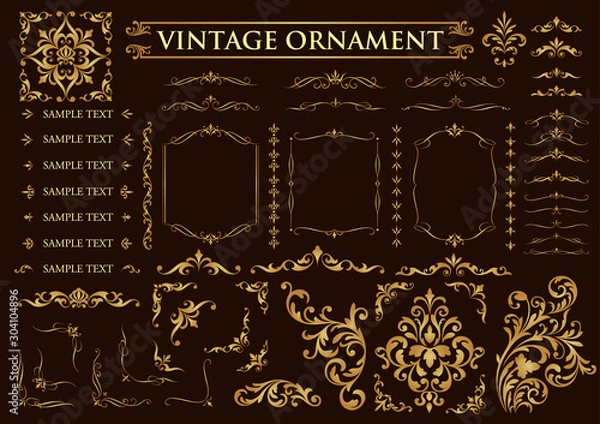 Obraz ビンテージオーナメントセット