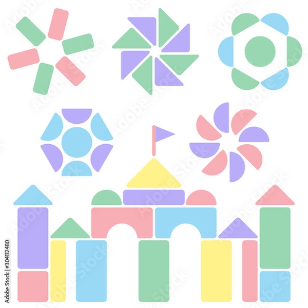 Obraz 積み木のお城