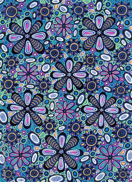 Obraz Flowers texture