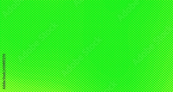 Obraz Bright green and yellow pop art retro background with halftone in comic style for sale, vector illustration eps10