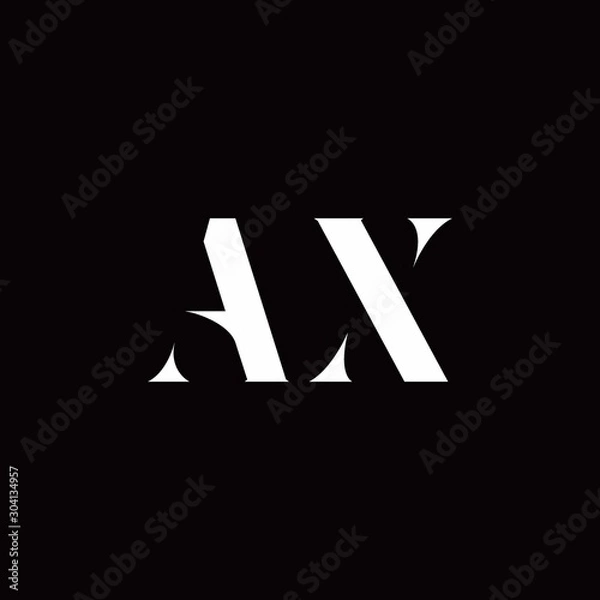 Obraz AX Logo Letter Initial Logo Designs Template