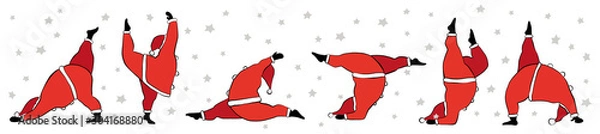 Obraz Santa Claus Yoga