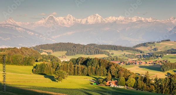 Obraz Mittelland und Alpen