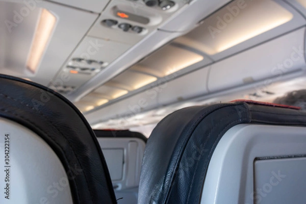 Fototapeta  Close Up of Sitting Place on the Airplane