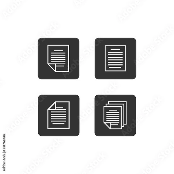Fototapeta document icon vector design symbol