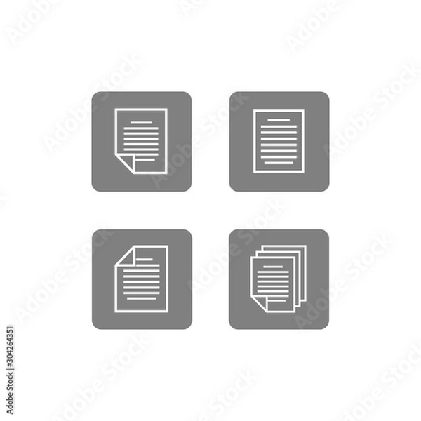 Fototapeta document icon vector design symbol