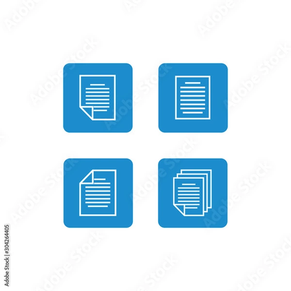 Fototapeta document icon vector design symbol