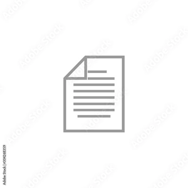 Fototapeta document icon vector design symbol