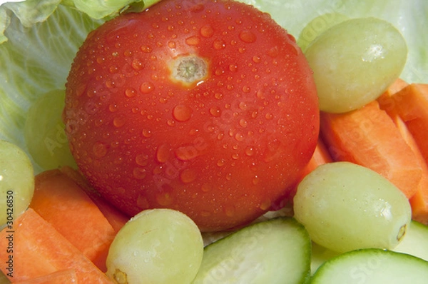 Obraz Tomato and Salad