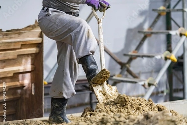 Fototapeta 現場で働く職人