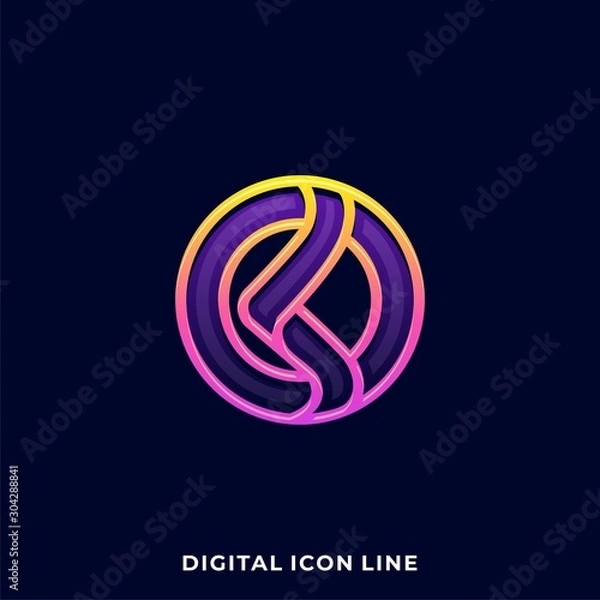 Obraz Abstract Sphere Luxury Illustration Vector Design Template