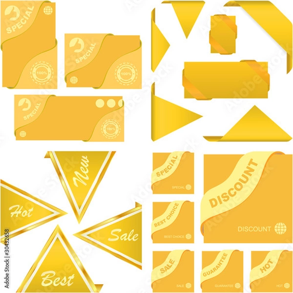 Fototapeta Set of design element for sale.