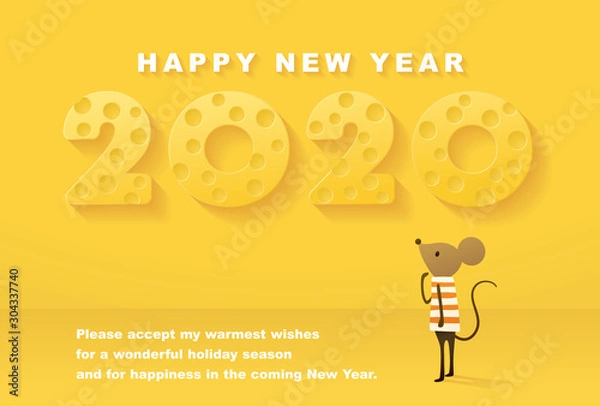 Obraz 年賀状 子 2020 New Year Card