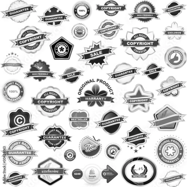 Fototapeta Design element set for sale. Great collection.