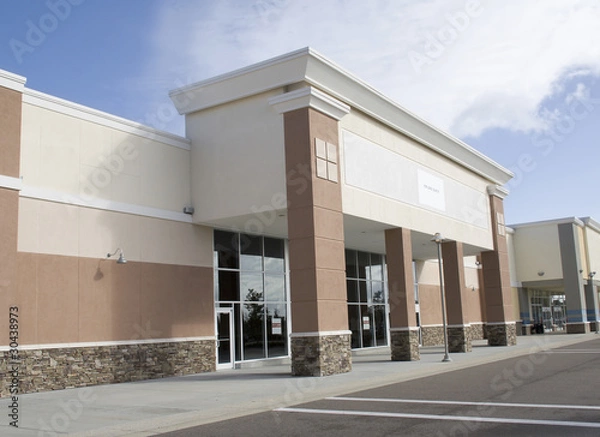 Obraz duży pusty sklep detaliczny