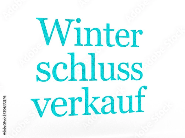 Obraz Winter-Schlussverkauf