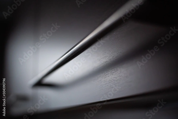 Obraz Modern kitchen cabinets handles